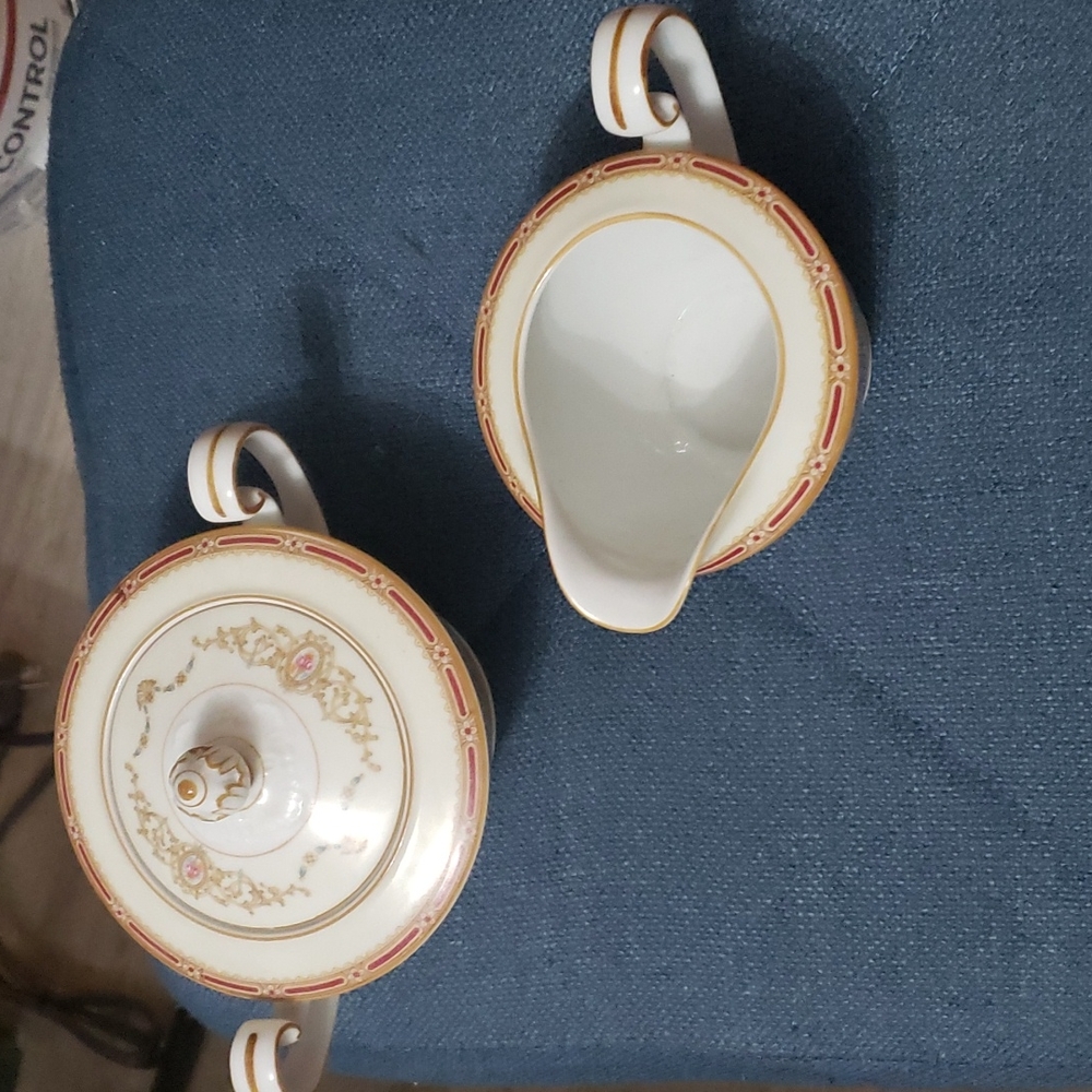 Noritake cream and sugar bowls